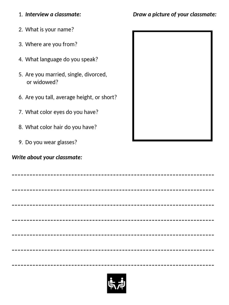 Interview A Classmate | PDF