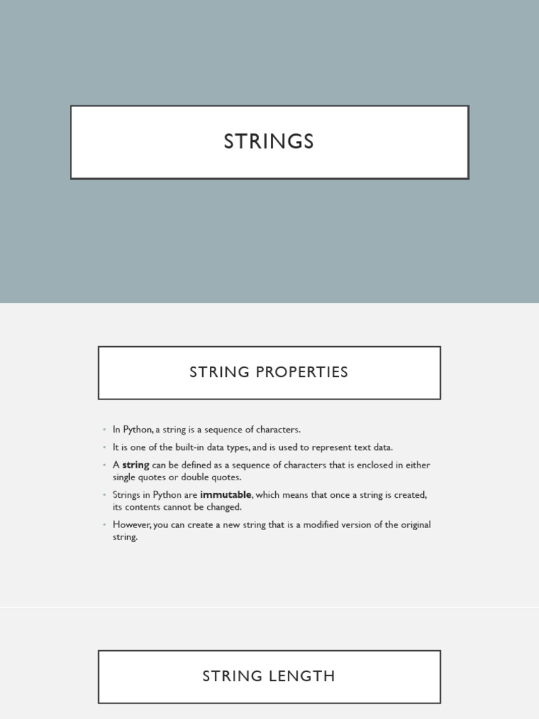 Strings | PDF | String (Computer Science) | Control Flow