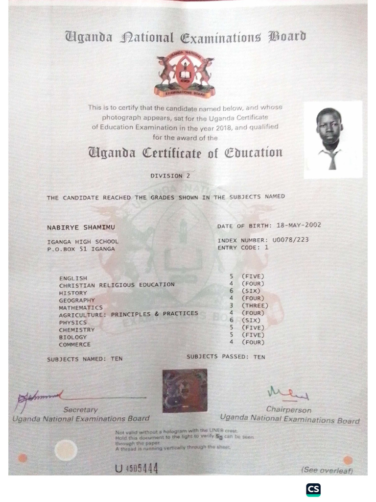 O Level Certificate | PDF