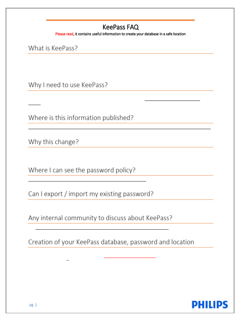 KeePass FAQ Please Read | PDF | Computing | Software