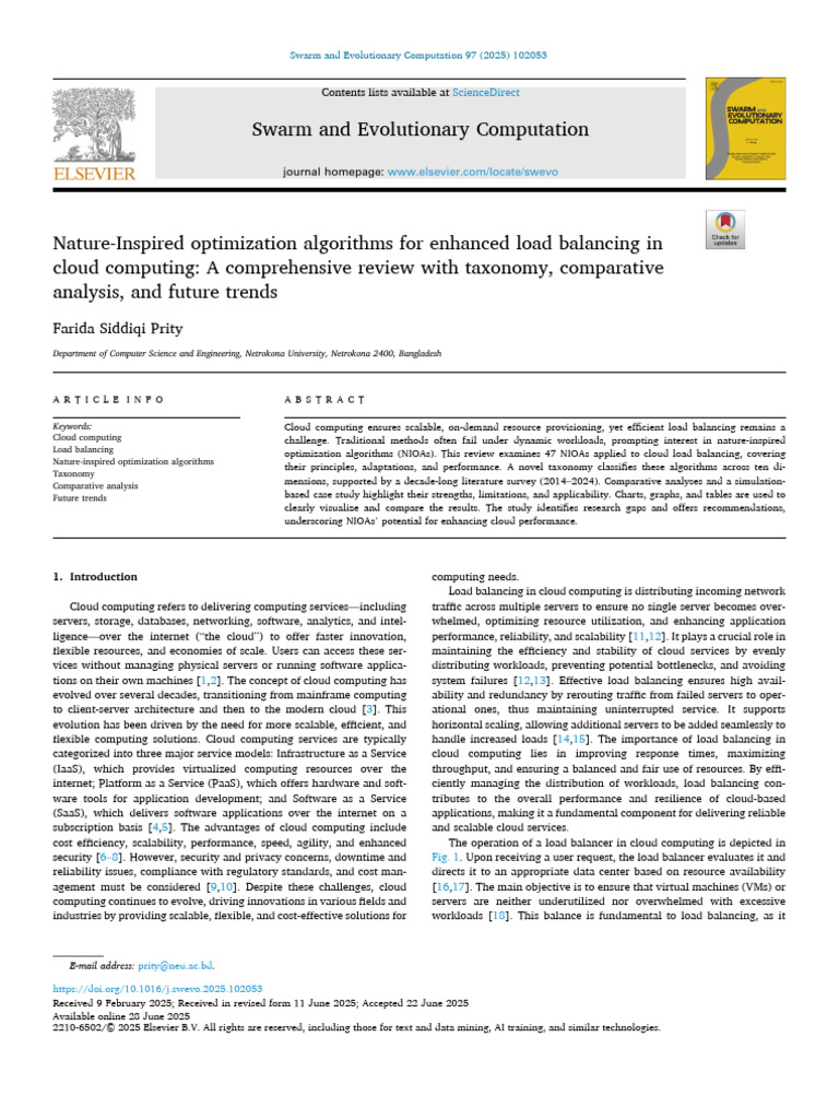 Nature Inspired Optim Algo | PDF