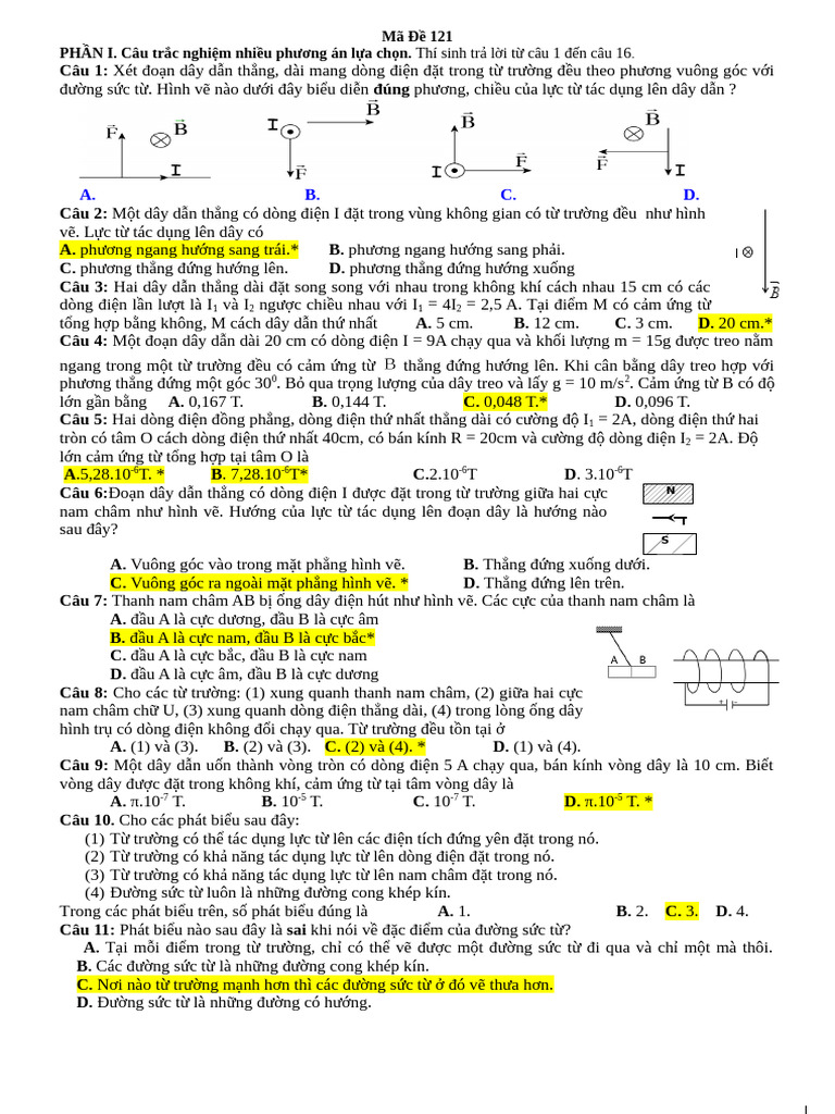 ĐỀ 121 | PDF