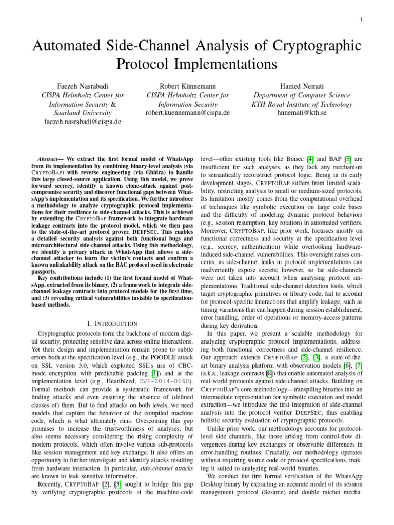 Automated SCA Analysis | PDF | Transport Layer Security | Cryptography