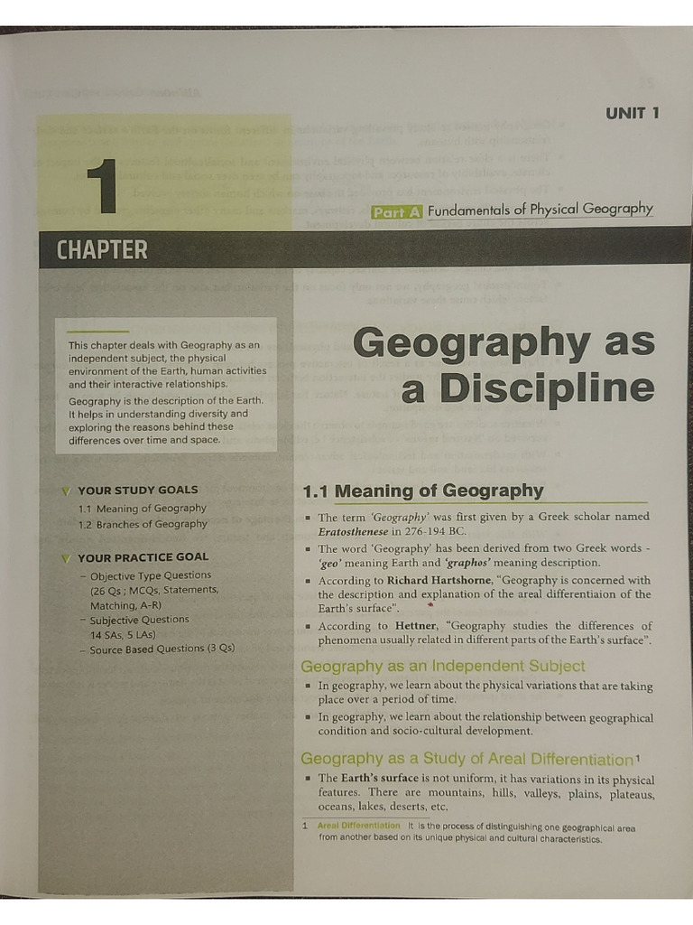 1. Geography as a Discipline | PDF
