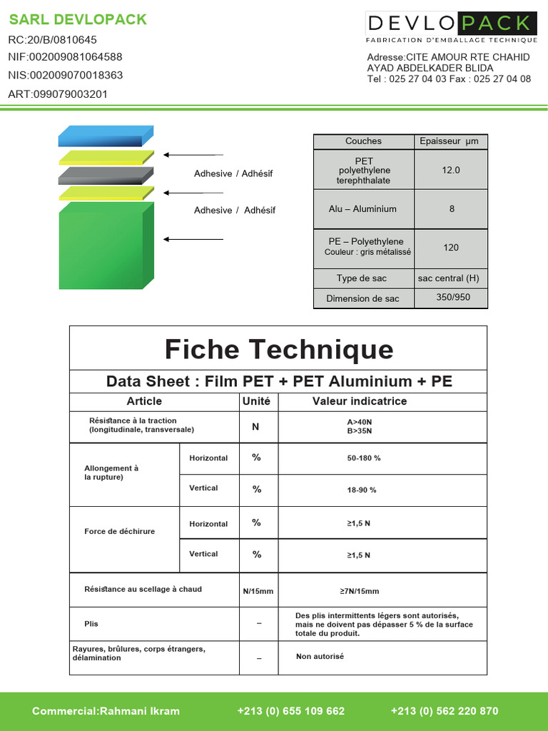 Fiche Technique | PDF | Sciences physiques