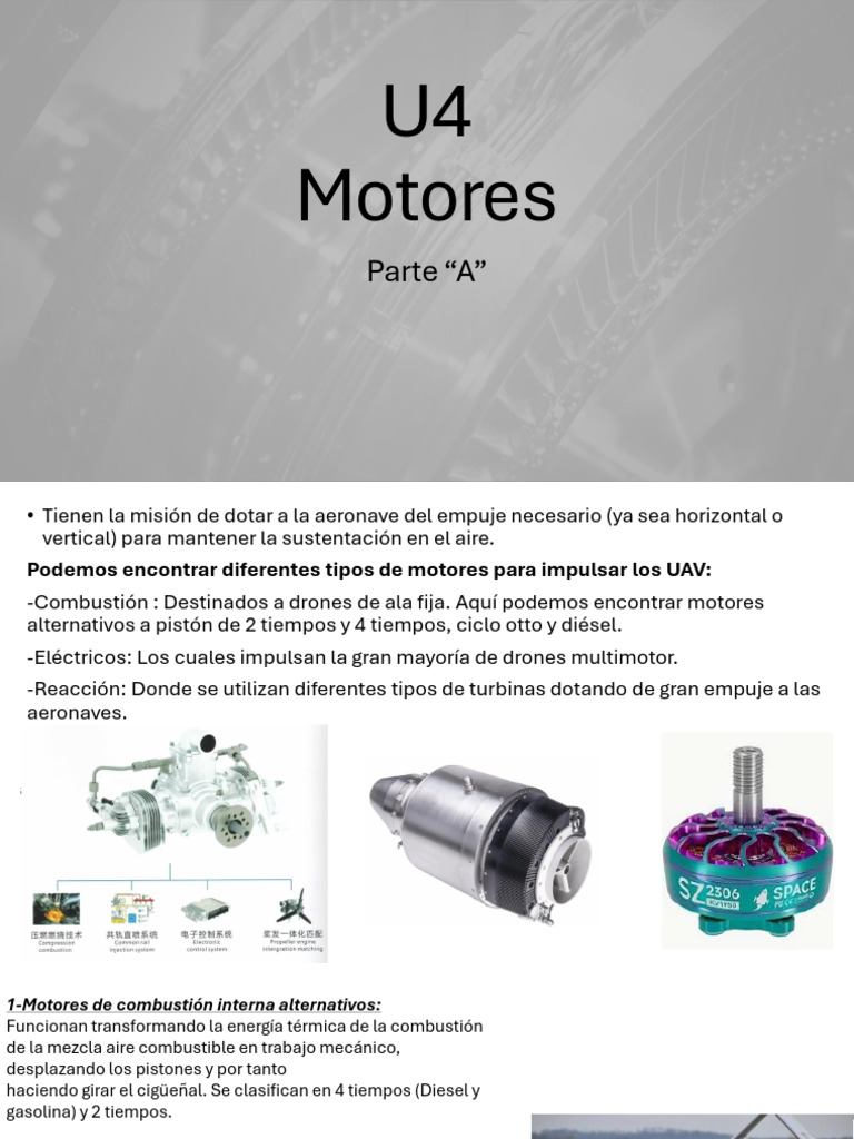U4 Motores | PDF | Pistón | Motor eléctrico