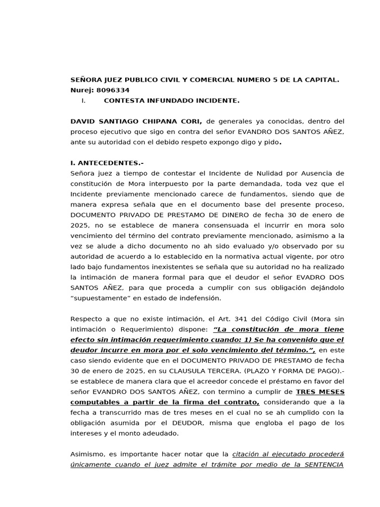 Solicito Cambio de Cuenta Bancaria | PDF | Sentencia (ley) | Justicia