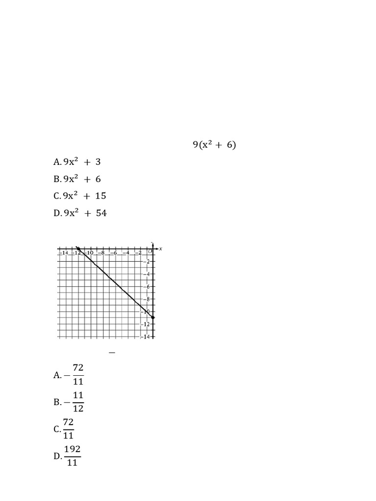 Test 26 | PDF | Function (Mathematics) | Angle