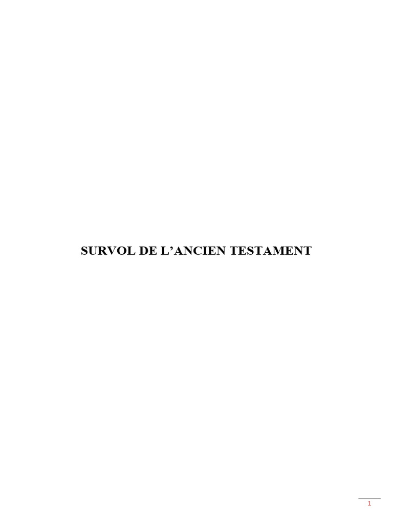 At Final LMD | PDF | Livres des Rois | Lévitique