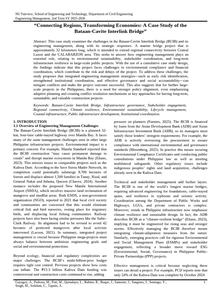 Eneman20 Bcib Project | PDF | Environmental Impact Assessment | Governance