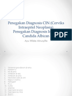 Penegakan Diagnosis CIN (Cerviks Intraepitel Neoplasia)