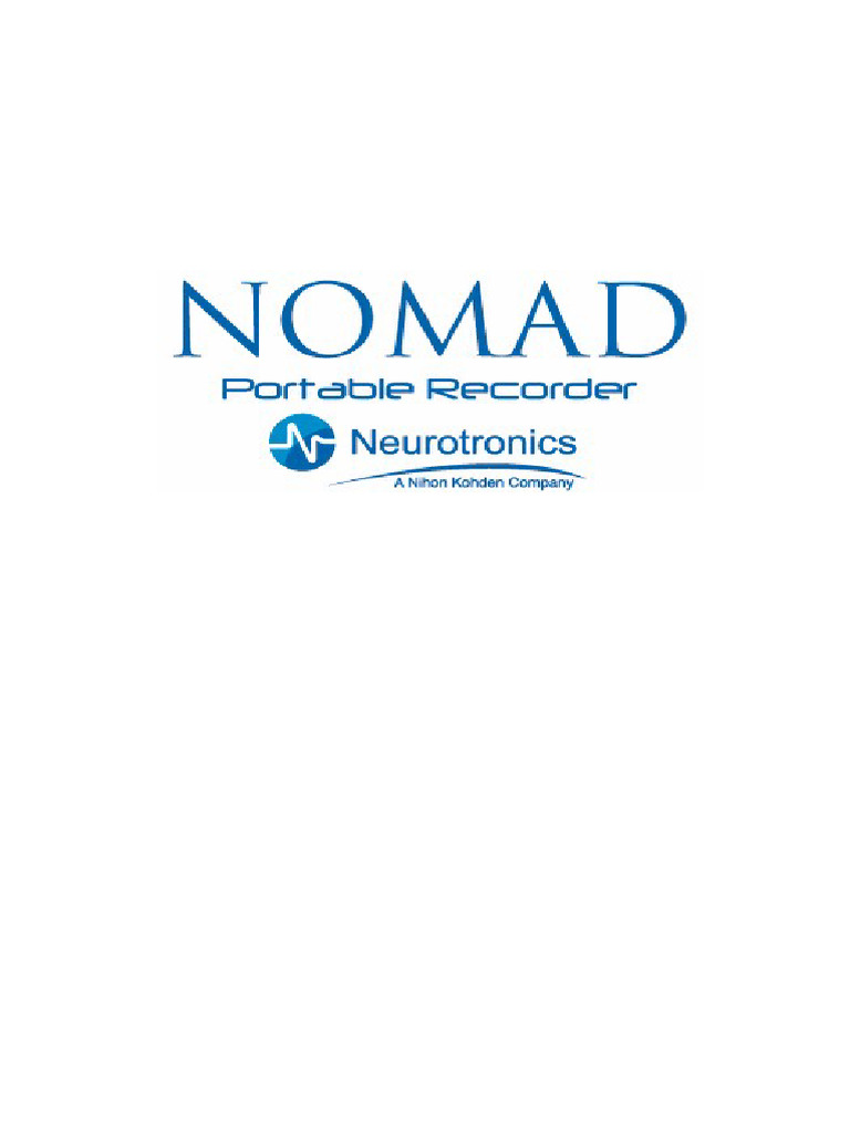 Nihon Kohden Neurotronics Nomad PMU800 Portable Recorder r230522 2023 ...