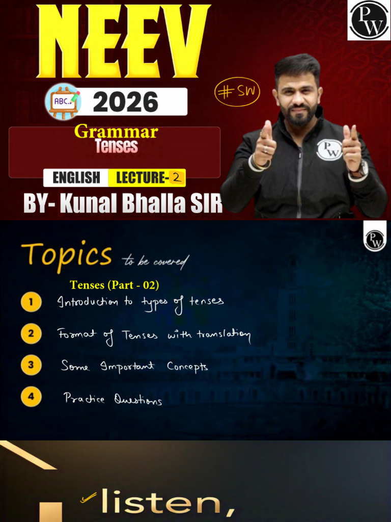Grammar 02 - Class Notes - Neev 2026 | PDF