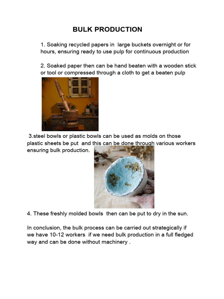 Bulk Production | PDF