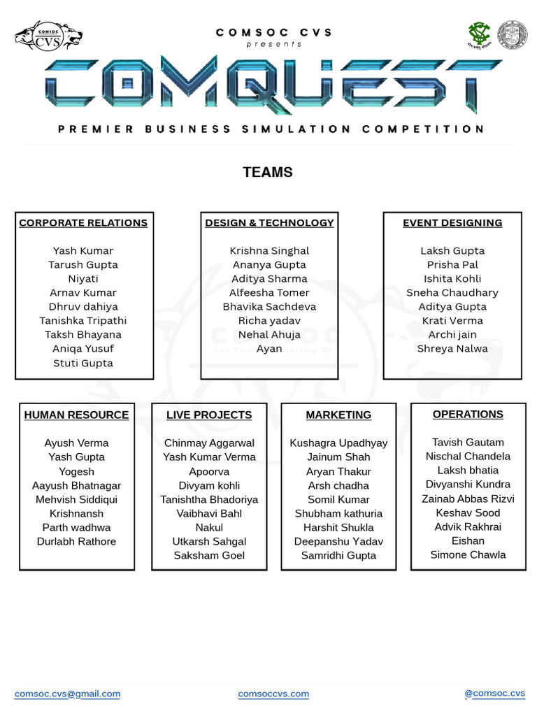 Comquest Teams | PDF