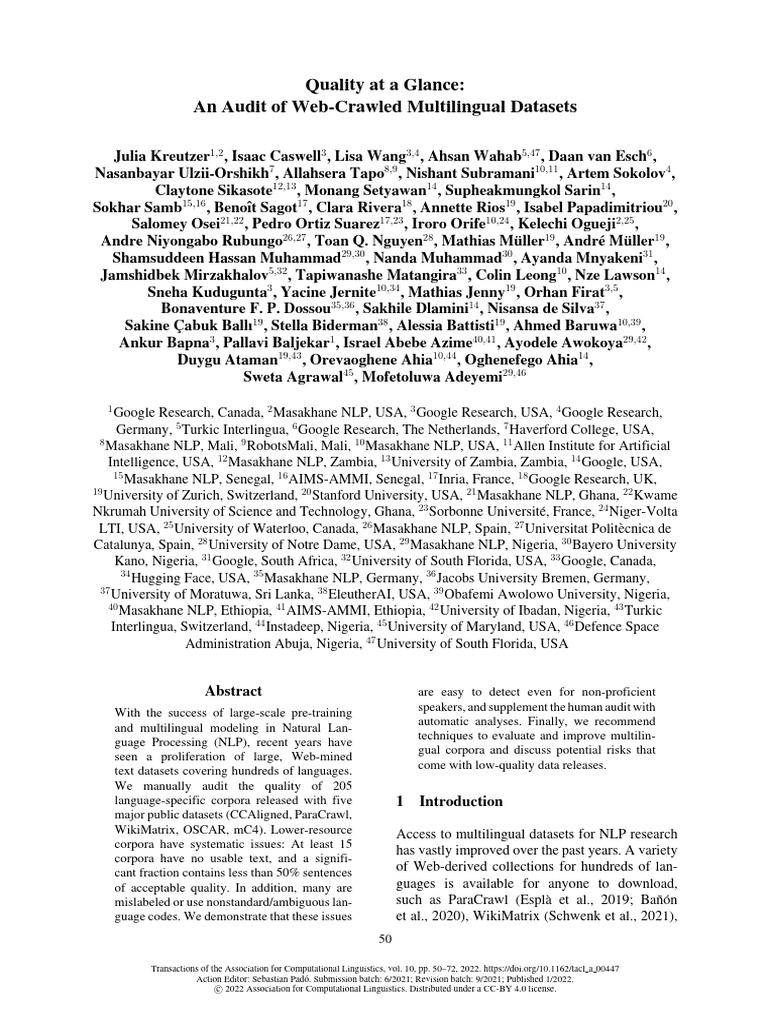 2022.tacl-1.4 | PDF | Data | Linguistics