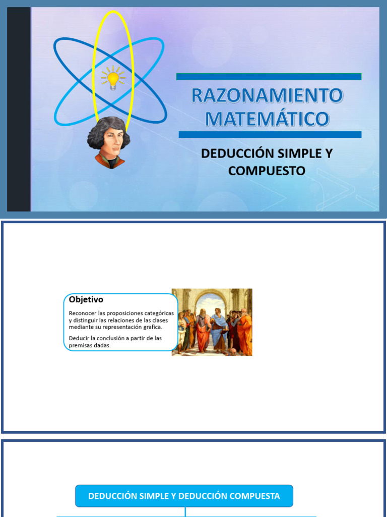 (Deduccion Simple y Compuesto | PDF | Razonamiento deductivo | Proposición