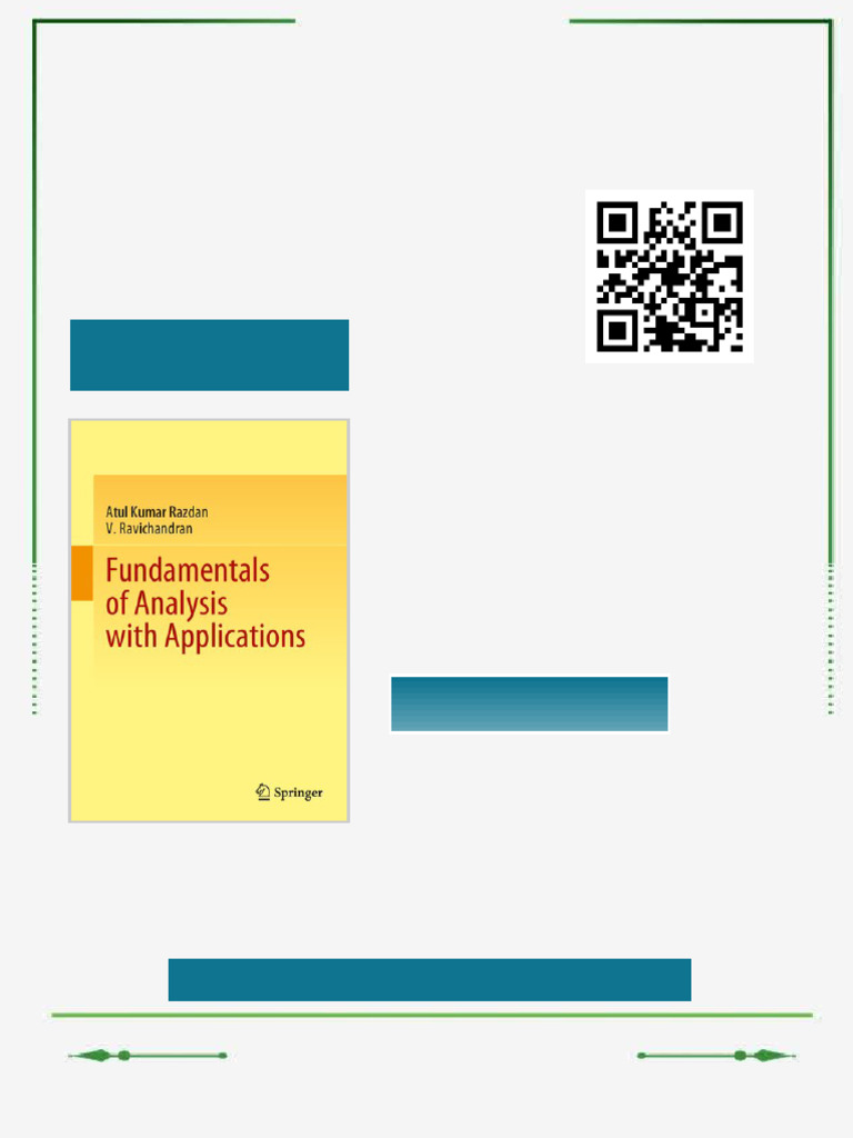 Fundamentals of Analysis with Applications Atul Kumar Razdan eBook ...