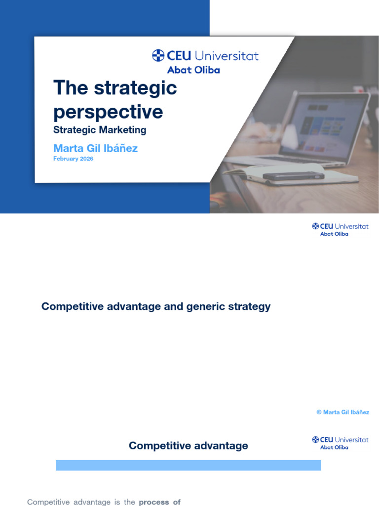 2- The Strategic Perspective | PDF | Competitive Advantage | Marketing