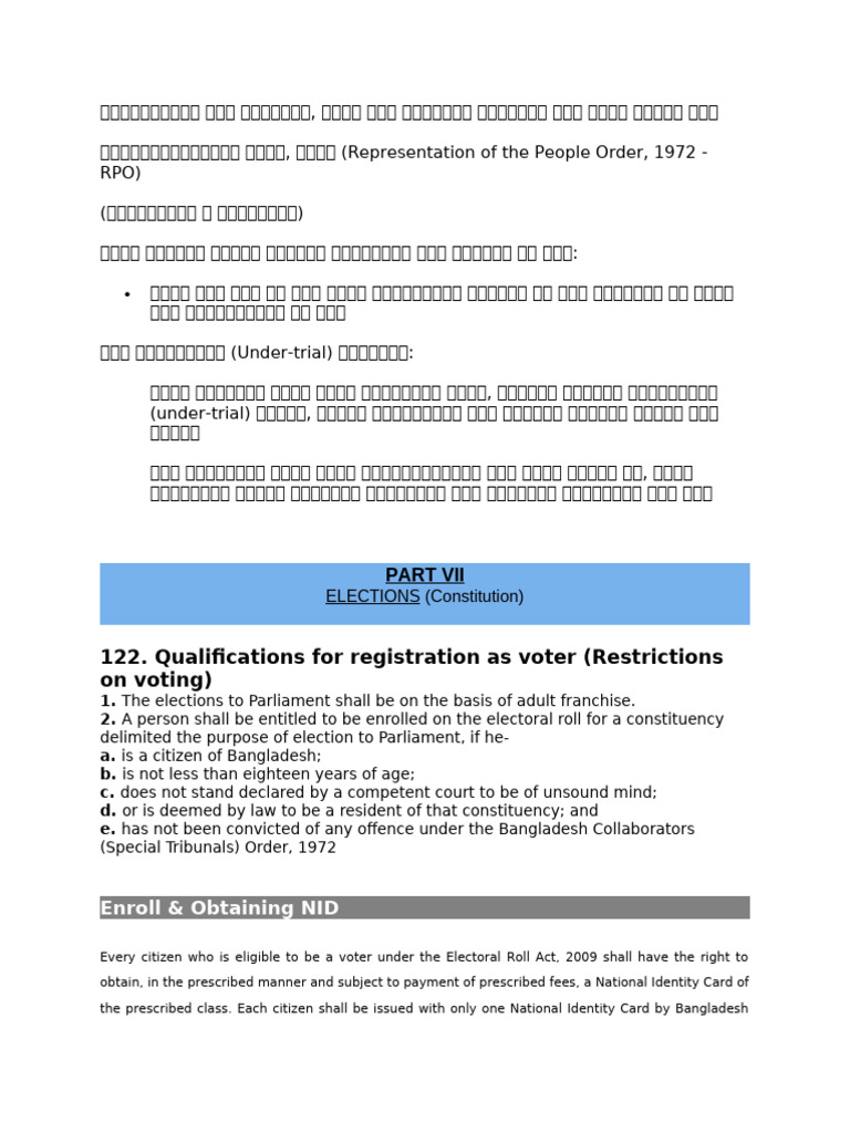 Prisoners' Voting Rights | PDF