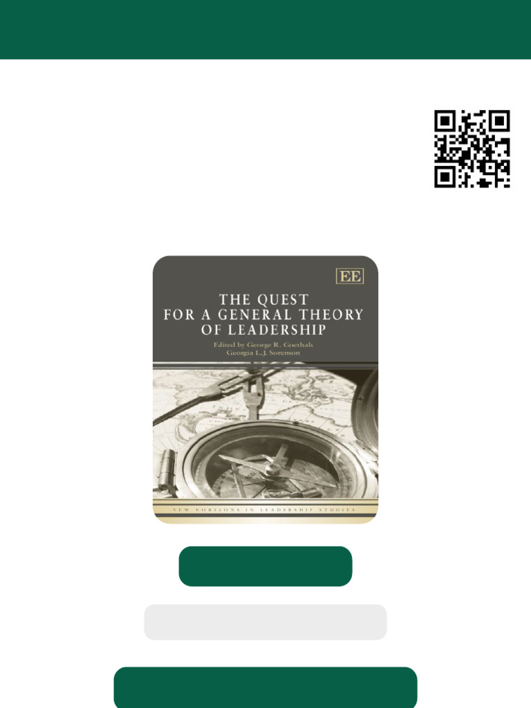 A Quest for a General Theory of Leadership New Horizons in Leadership ...