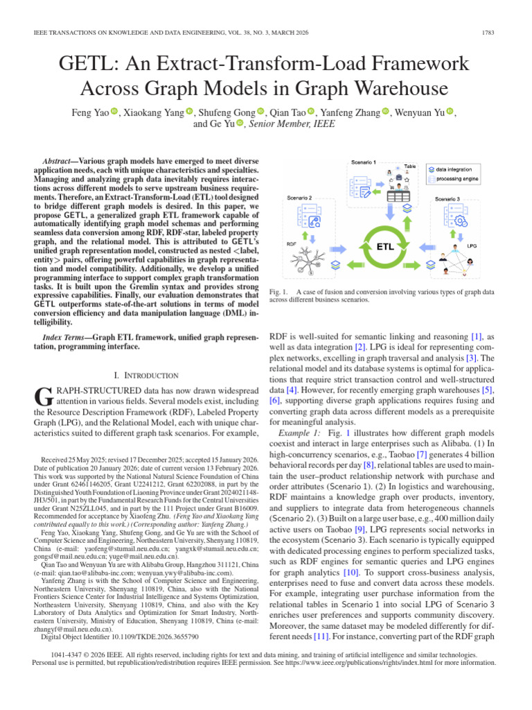 GETL An Extract-Transform-Load Framework Across Graph Models in Graph ...