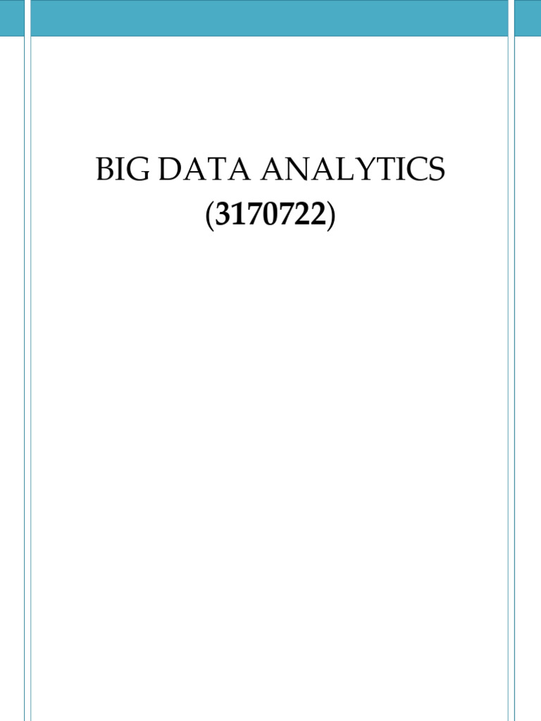 Reference Handbook BDA | PDF | Apache Hadoop | Map Reduce