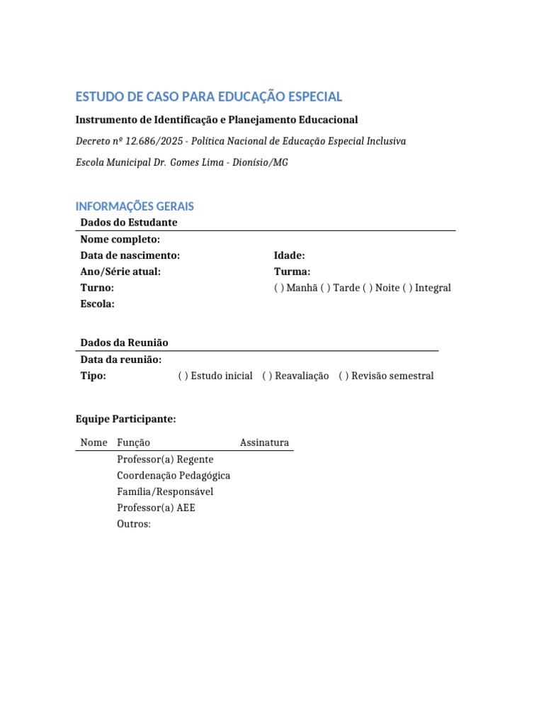 ESTUDO-DE-CASO-COMPLETO - Modelo de Respostas | PDF | Educação Especial ...