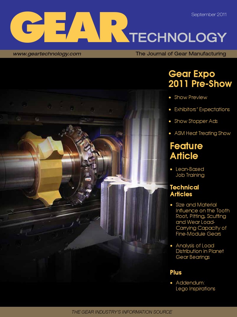 Gear Technology magazine, The Journal of Gear Manufacturing : The