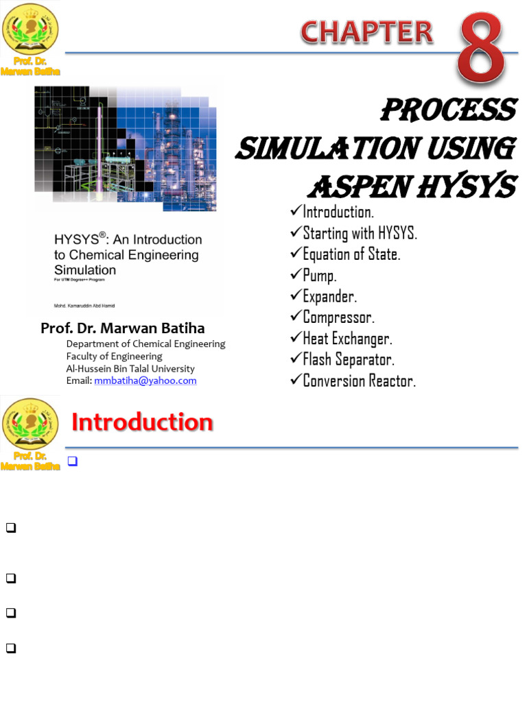 Chapter 8 Process Simulation Using HYSYS | PDF | Distillation | Simulation