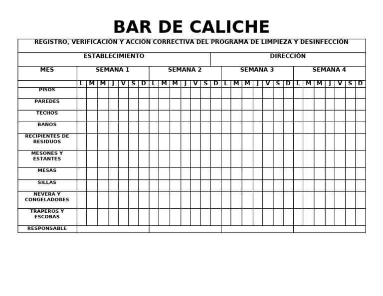 Bar de Caliche | PDF
