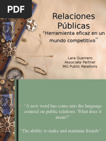 Presentación RRPP Lara Guerrero