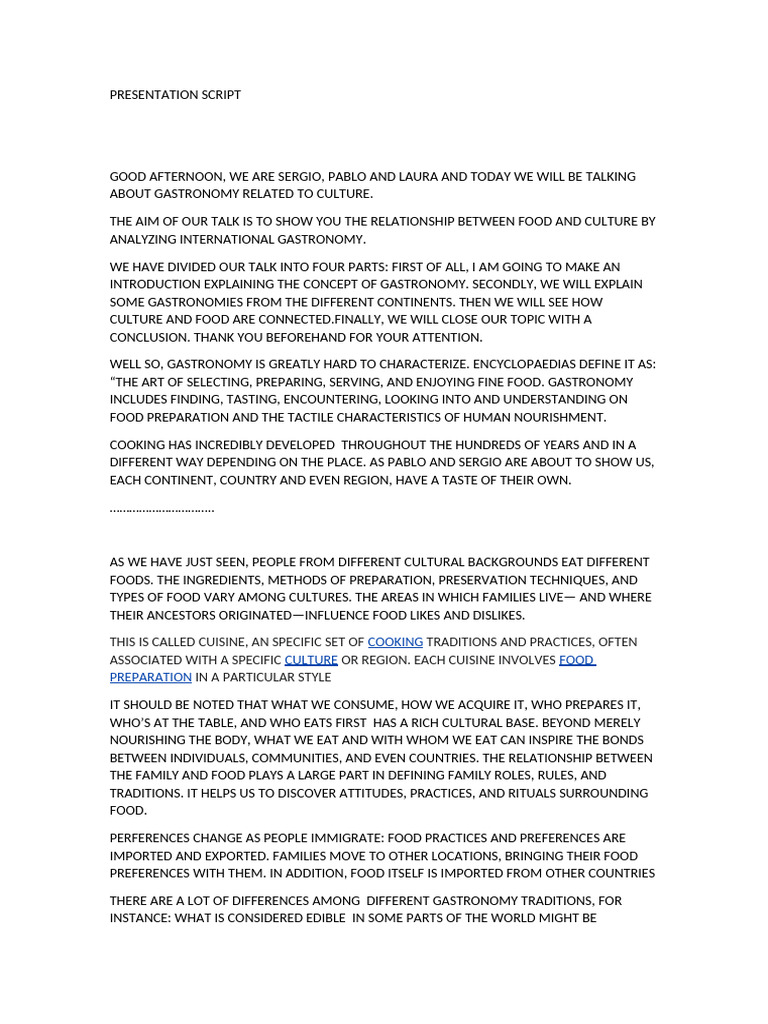 Presentation Abstracts and Script | PDF