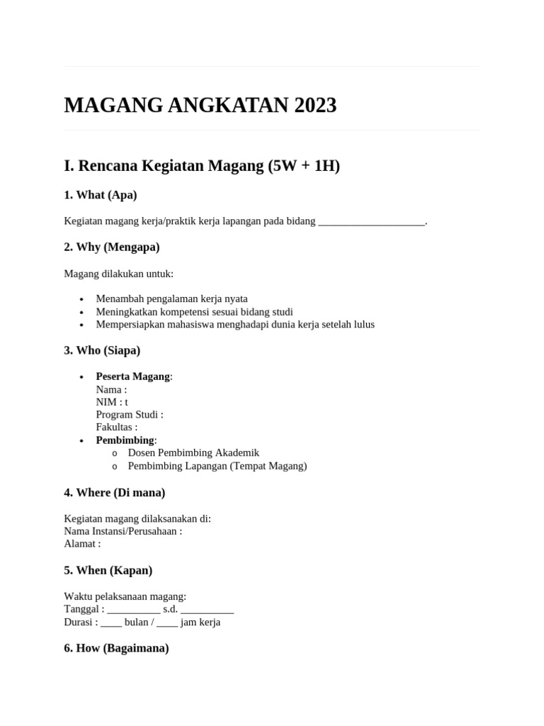 Formulir Magang (Fix Dengan Google Maps) | PDF