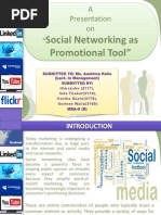 Social Networking As Promotional Tool": A Presentation On