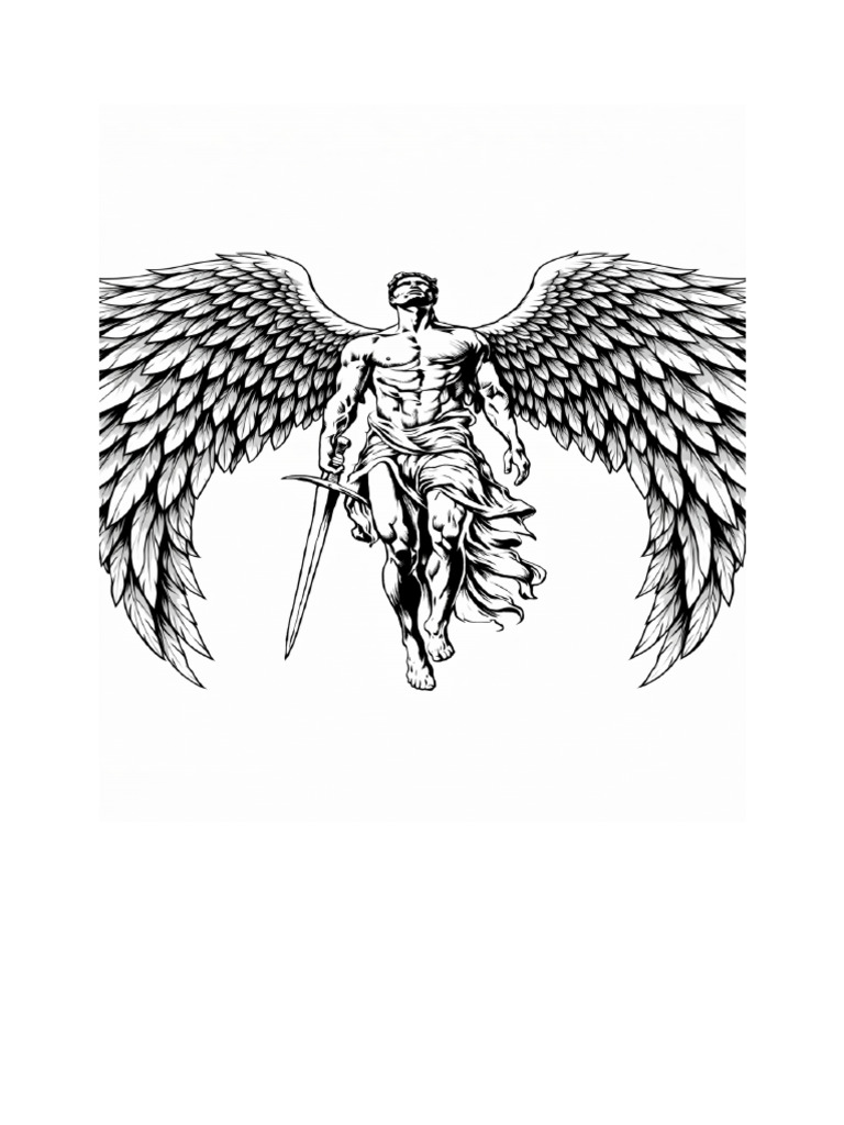 Angel Wings Print Layout | PDF