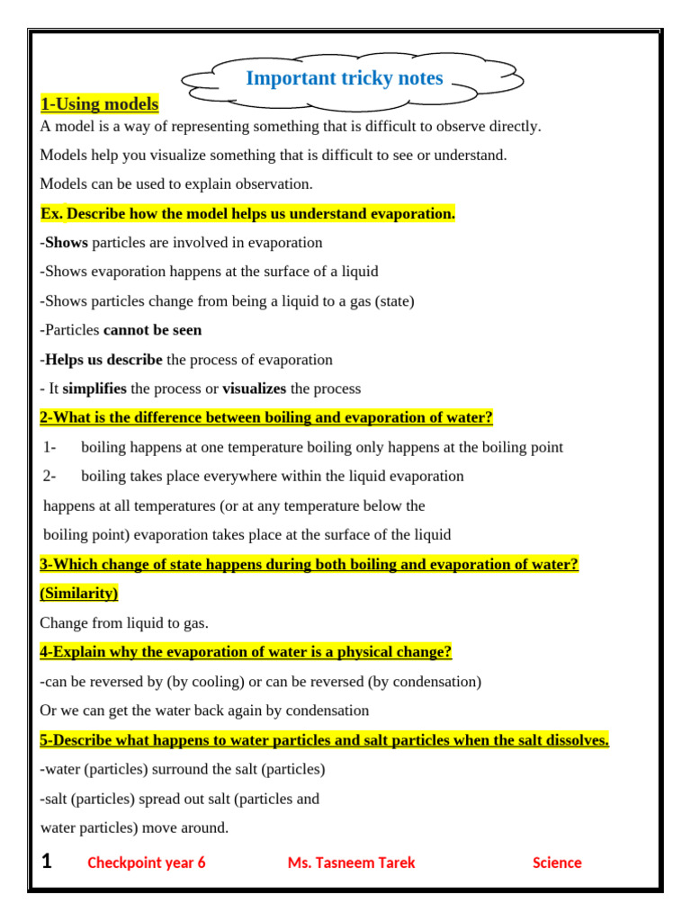 Tricky Notes | PDF