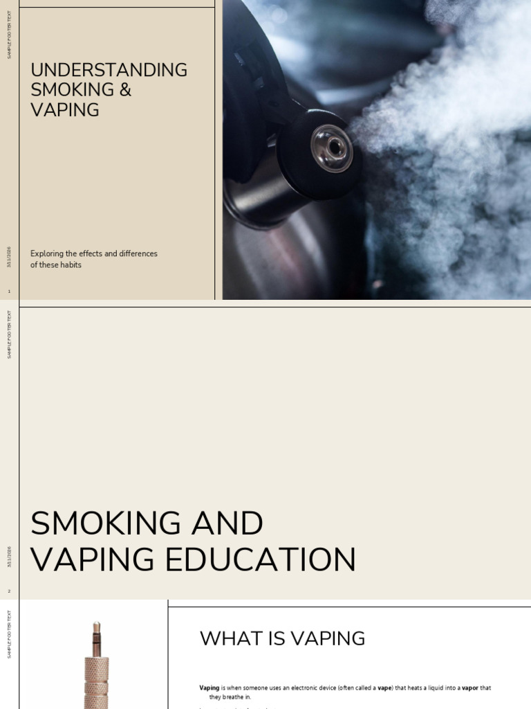 Smoking Vaping Education Slideshow | PDF | Electronic Cigarette | Smoking