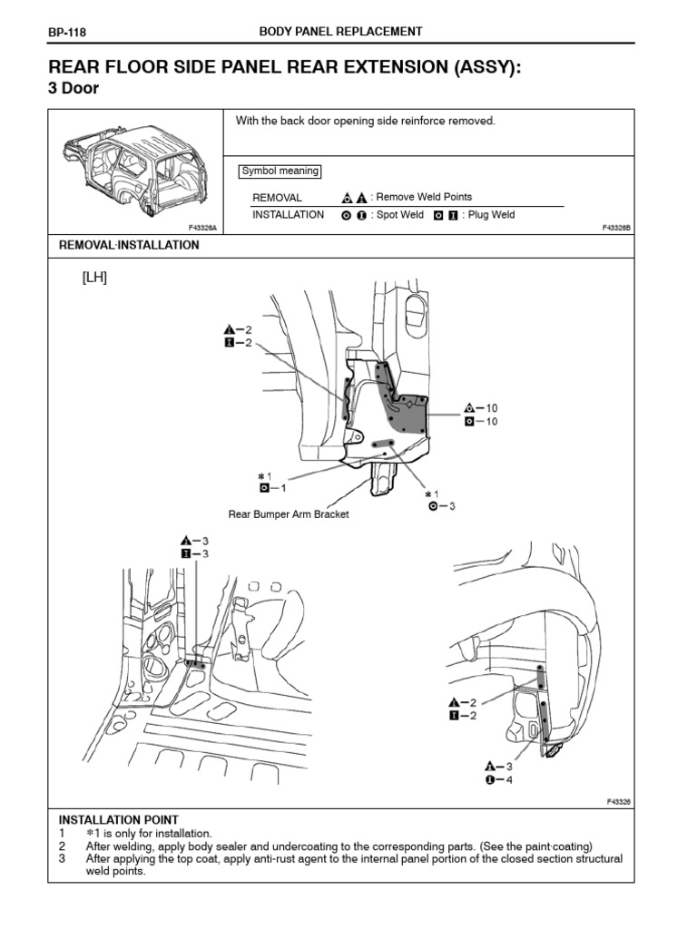 Rear Floor Side Panel Rear Extension (Assy) :: 3 Door | PDF | Wheeled ...