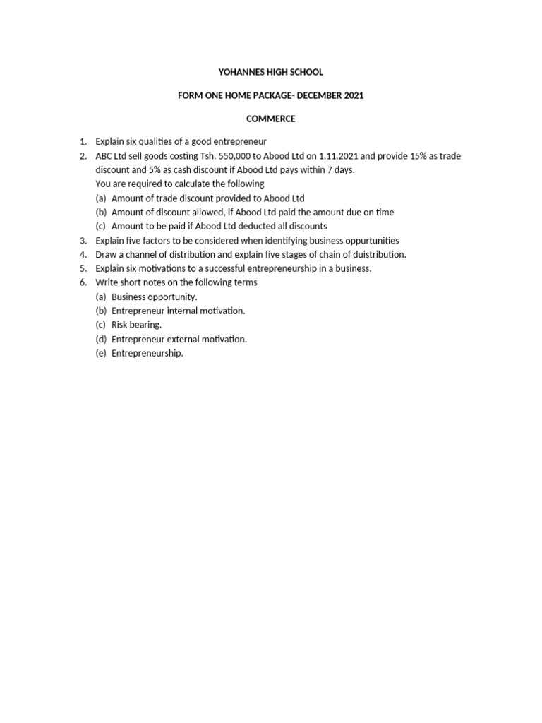 f1 Commerce Home Packages | PDF