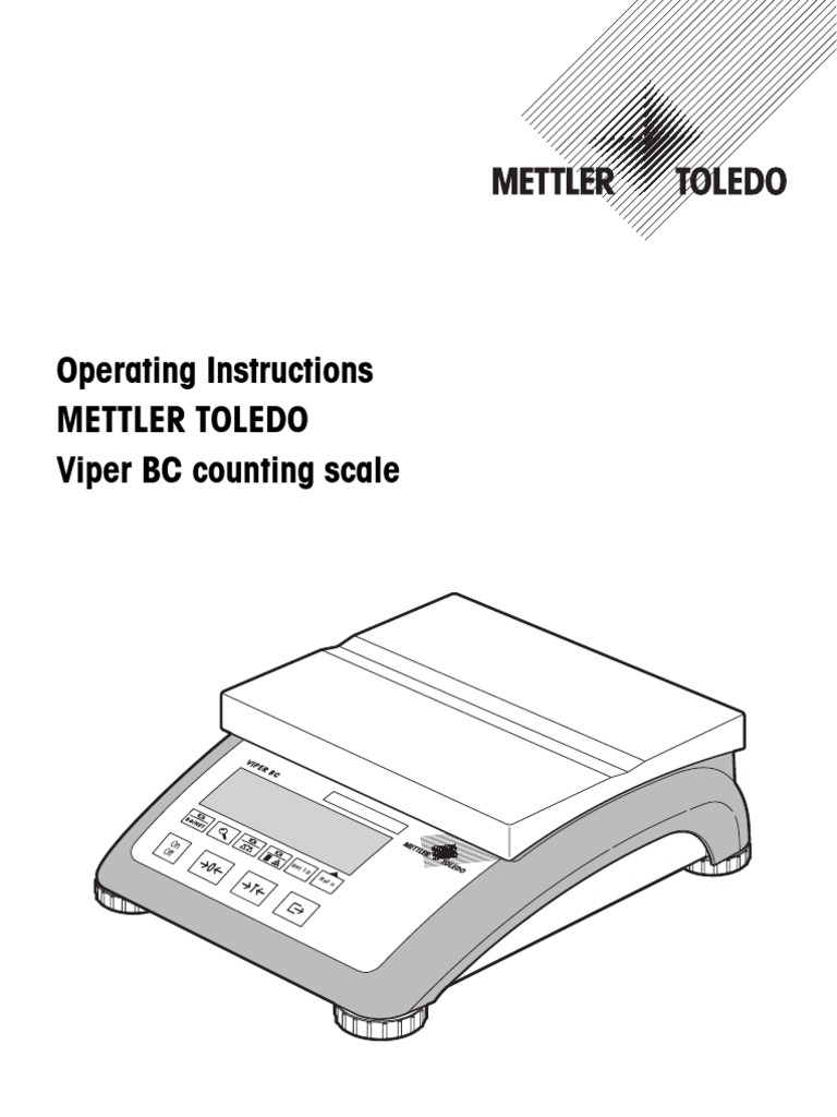 Viper Bc Operat Instren | Calibration | Weight