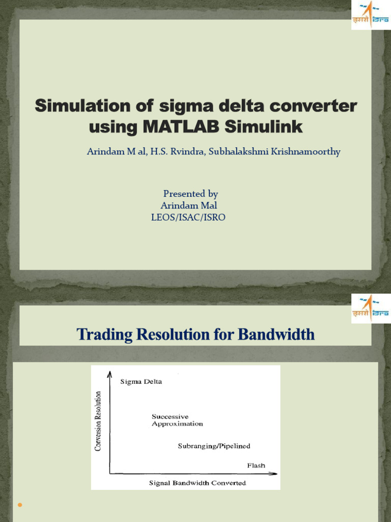 Simulation of Sigma Delta Convertor Using Matlab and Simulink | PDF ...