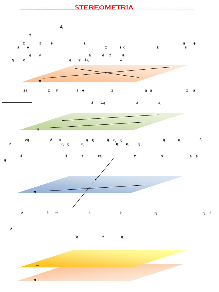 Stereometria Teoria PDF | PDF