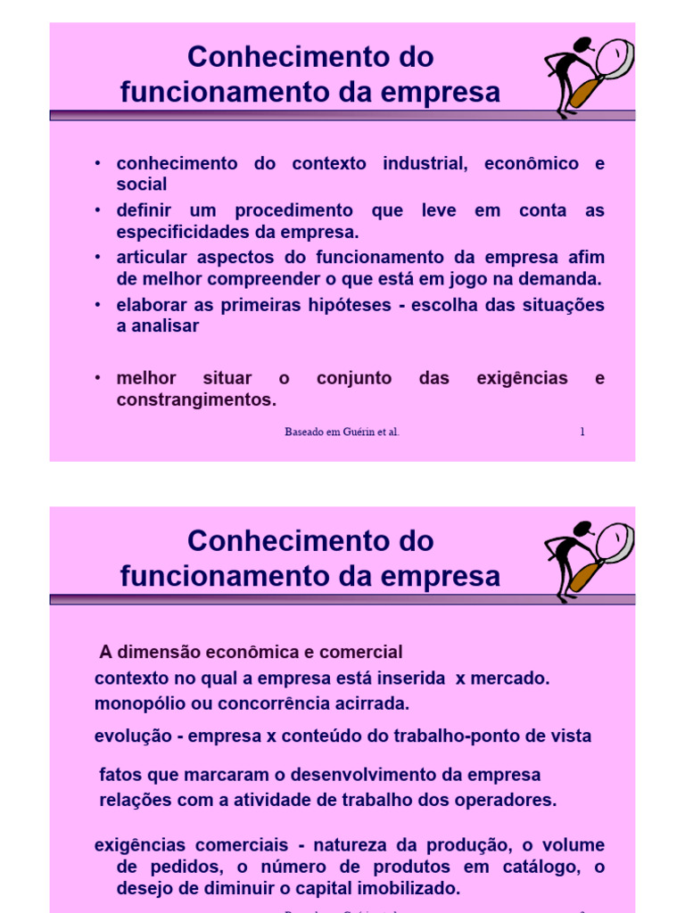 7 Funcionamento Da Empresa | PDF | Economia | Conhecimento