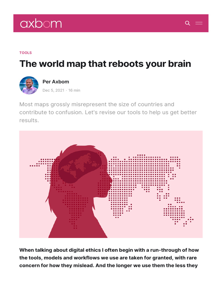 The World Map That Reboots Your Brain | PDF | Map | Geography