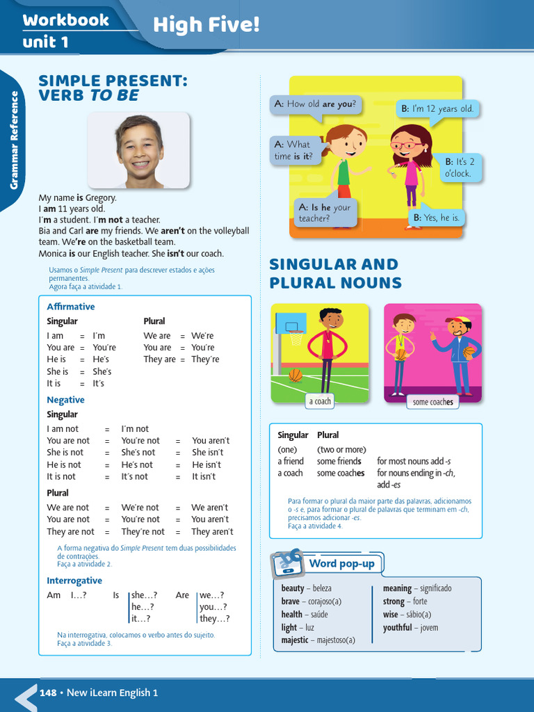 Grammar Reference Unit 1 | PDF | Plural | Linguistics