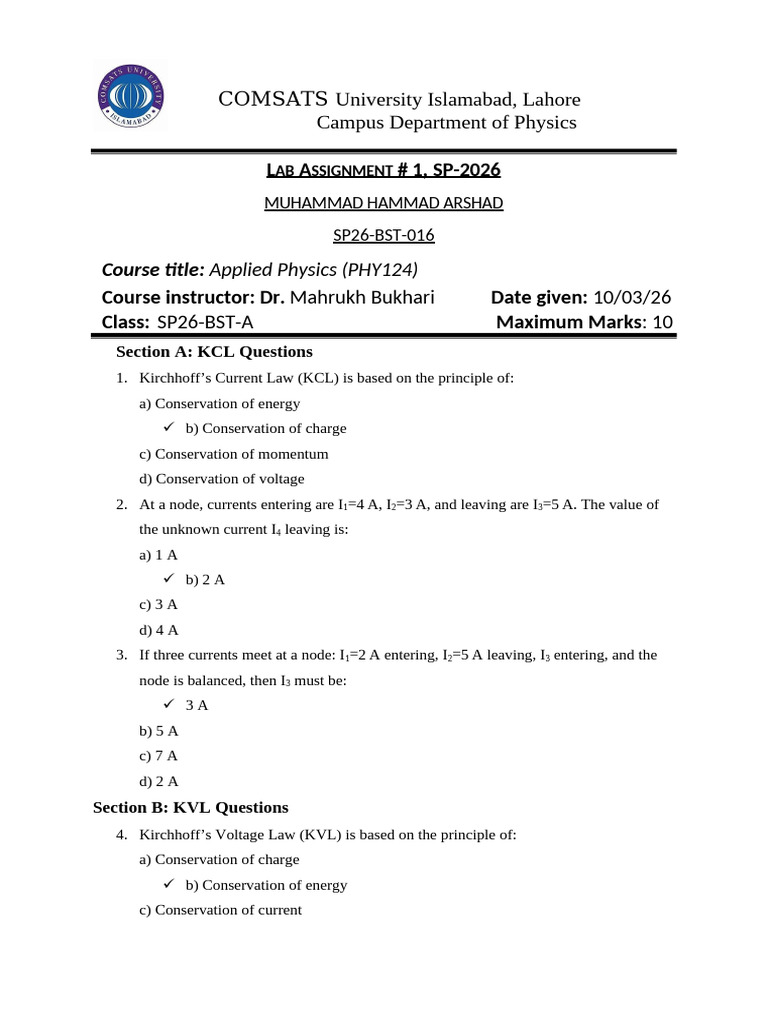 Lab Assignment #1-1 | PDF
