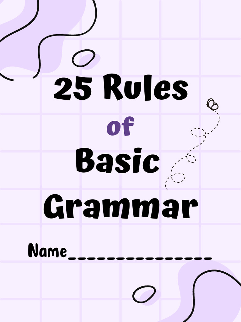 17-20 - 25 Rules of Basic English | PDF