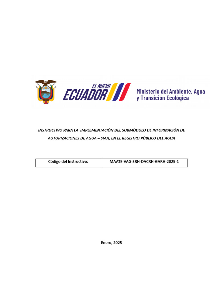 Instructivo SIAA y Juntas ENE 25 | PDF | Agua