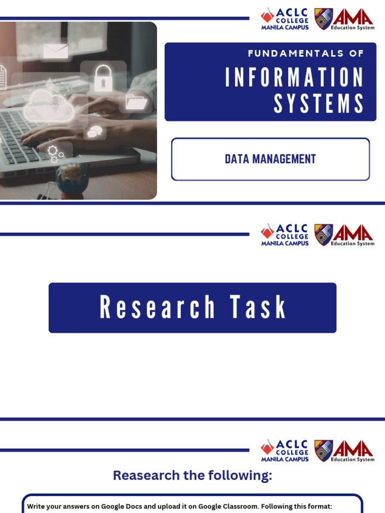 Research Task On Data Management | PDF